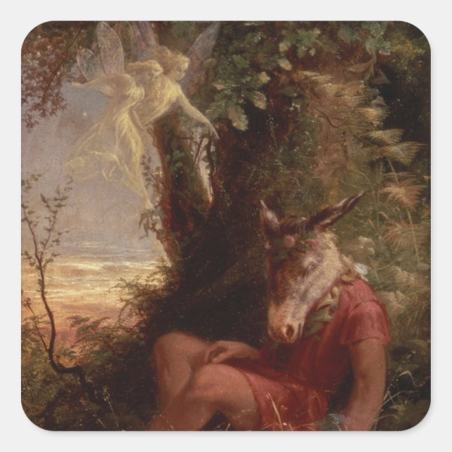 Pegatina Cuadrada Dormido inferior, 1891 (Anverso)