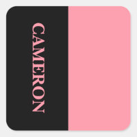 Dos colores de moda | Nombre | Rosa negra y salmón