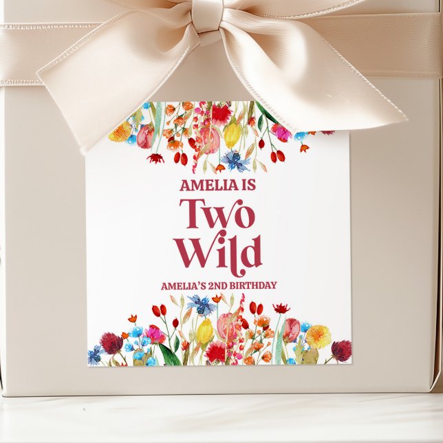 Pegatina Cuadrada Dos Fiestas silvestres de Flor Silvestre Segundo C (Subido por el creador)