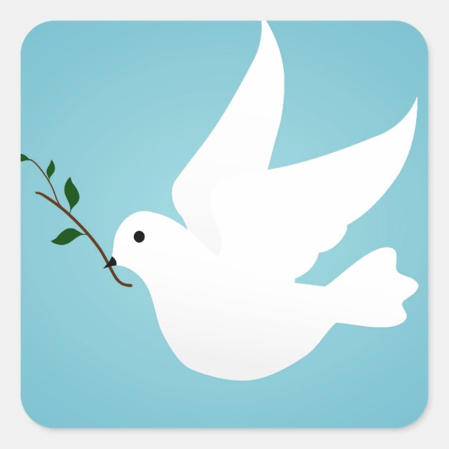 Pegatina Cuadrada Dove (Anverso)