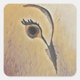 Pegatina Cuadrada Dove Love