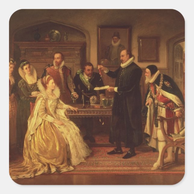 Pegatina Cuadrada Dr. William Gilberd (Anverso)