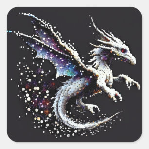 Pegatina Cuadrada Dragon Air Elemental