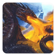 Dragón de Fuego con Beowulf