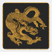 Dragón oriental dorado 01