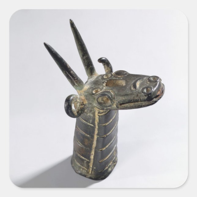 Pegatina Cuadrada Dragón, símbolo del dios Marduk, Pe asirio tardío (Anverso)