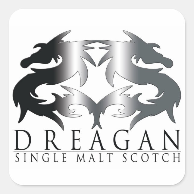 Pegatina Cuadrada Dreagan (Anverso)