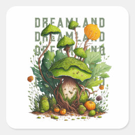 Pegatina Cuadrada Dreamland