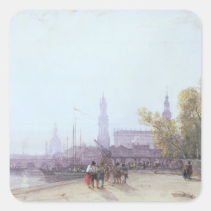 Pegatina Cuadrada Dresden