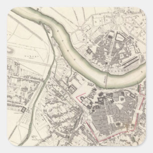 Pegatina Cuadrada Dresden