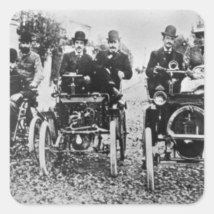 Pegatina Cuadrada Driv de Marcelo (d.1903) y de Louis (1877-1944)