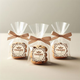 Pegatina Cuadrada Ducha de bebé de vaquero occidental pequeño