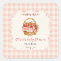 Ducha de bebé Gingham Apple of Our Eye 