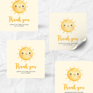 Pegatina Cuadrada Ducha de Little Ray of Sunshine Baby