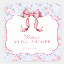 Ducha de novia Coquette Pink Bow