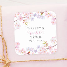 Ducha de Novia en Jardín con Flor de Cerezo Rosa e