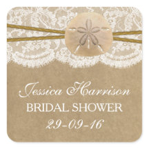 Ducha de novias Rustic Sand Dollar Beach