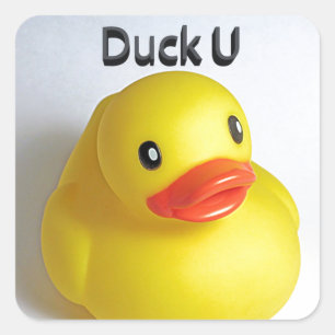 Pegatina Cuadrada Duck U