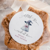Dulce Fantasma con Lazo Rosa y Sombrero de Bruja B