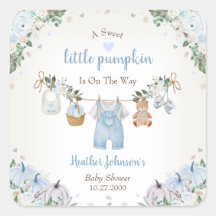 Dulce Pequeña Calabaza Baby Shower de Otoño