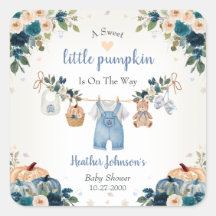 Dulce Pequeña Calabaza Baby Shower de Otoño