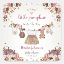 Dulce Pequeña Calabaza Baby Shower de Otoño