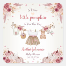 Dulce Pequeña Calabaza Baby Shower de Otoño