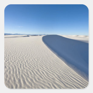 Pegatina Cuadrada Dunas de arena en el Monumento Nacional White Sand