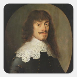 Pegatina Cuadrada Duque de Bernard de Saxe-Weimar
