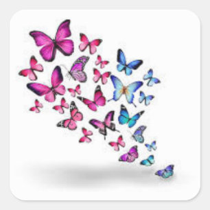 Pegatina Cuadrada Durable y a prueba de tiempo