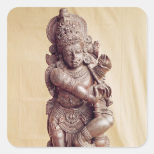 Pegatina Cuadrada Durga, del sur de India