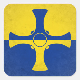 Pegatina Cuadrada Durham