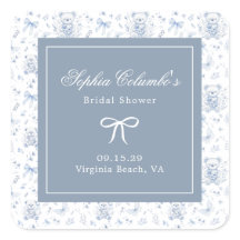 Dusty Blue Chinoiserie Baby Shower