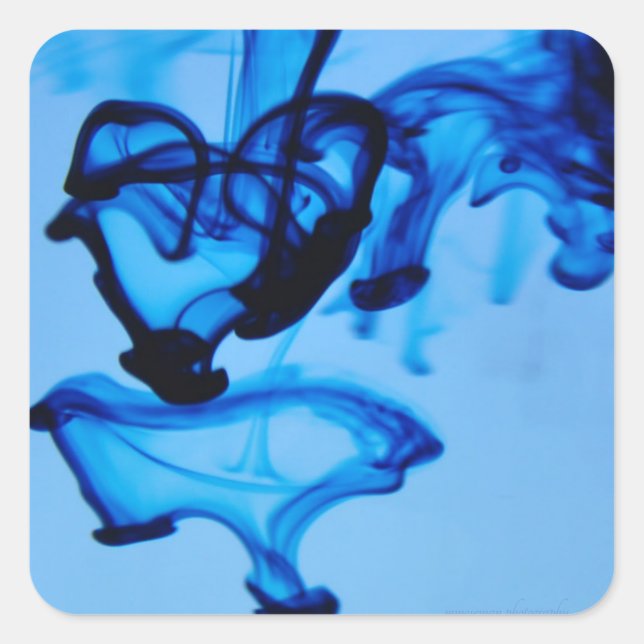 Pegatina Cuadrada Dye Heart (Anverso)