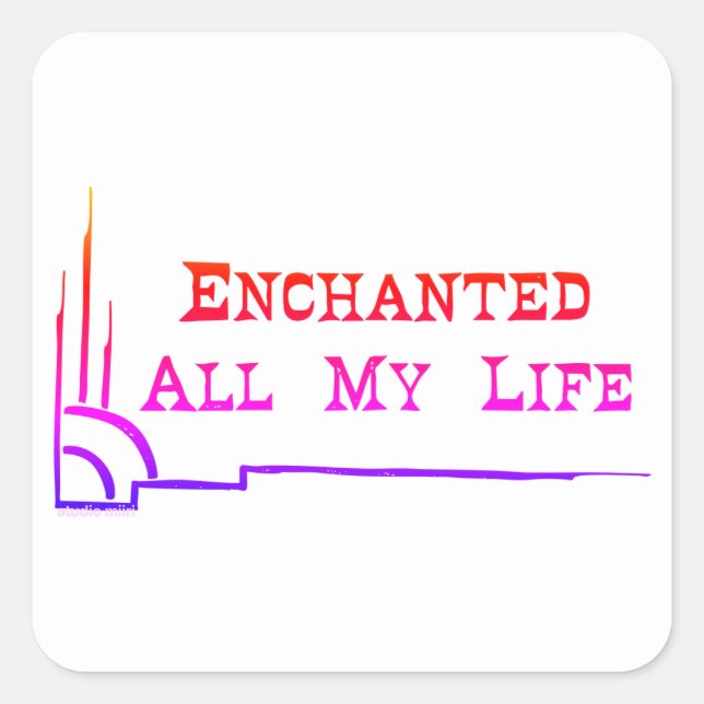 Pegatina Cuadrada e.a.m.l SQUARE STICKERS <<sunrise>> (Anverso)