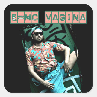 Pegatina Cuadrada e=mcvagina
