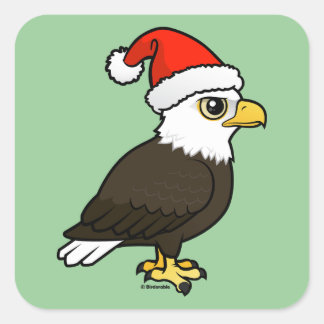 Pegatina Cuadrada Eagle Santa