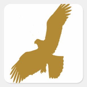 Pegatina Cuadrada Eagle Silhouette