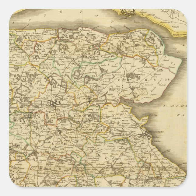 Pegatina Cuadrada East Fife (Anverso)