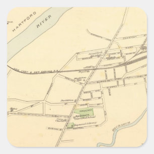 Pegatina Cuadrada East Hartford