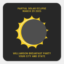 Eclipse solar parcial marzo 2025 Personalizado