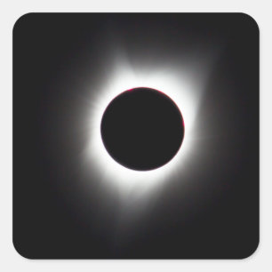 Pegatina Cuadrada Eclipse total