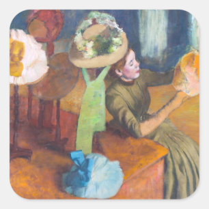 Pegatina Cuadrada Edgar Degas - La Tienda de Millinery