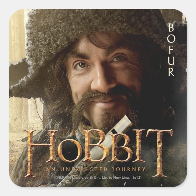 Pegatina Cuadrada Edición limitada: Bofur (Anverso)
