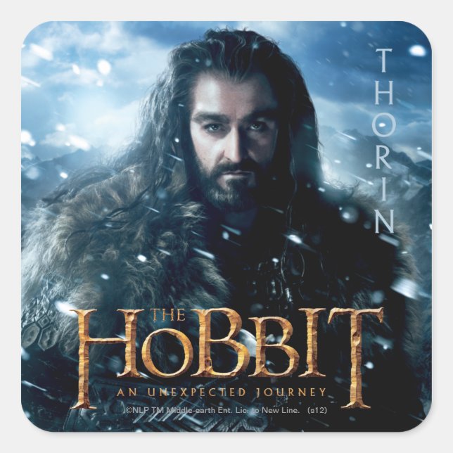 Pegatina Cuadrada Edición limitada: THORIN OAKENSHIELD™ (Anverso)