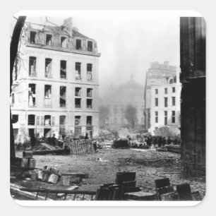 Pegatina Cuadrada Edificio de la avenida de l'Opera