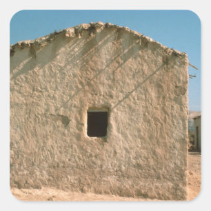 Pegatina Cuadrada Edificio en Jericó viejo