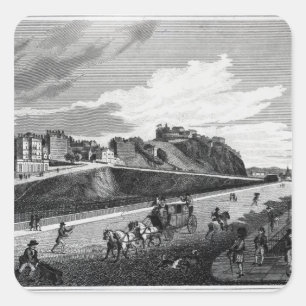 Pegatina Cuadrada Edimburgo