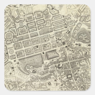 Pegatina Cuadrada Edimburgo, Escocia