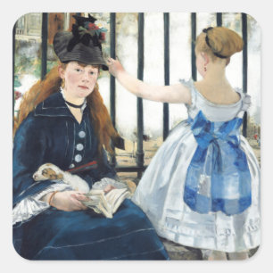 Pegatina Cuadrada Edouard Manet